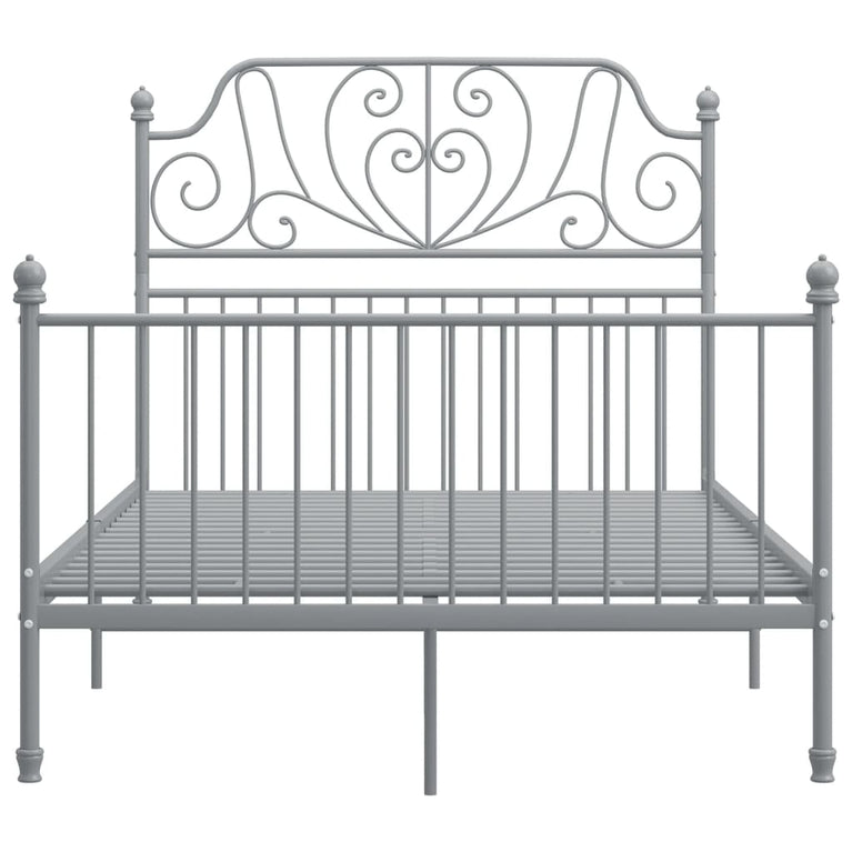 Bedframe metaal grijs 120x200 cm