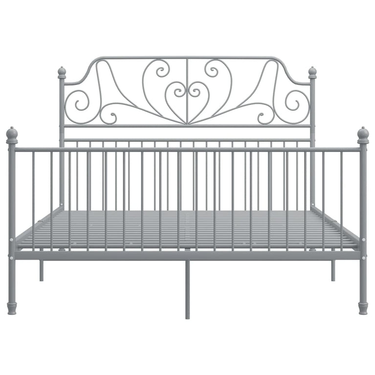 Bedframe metaal grijs 160x200 cm