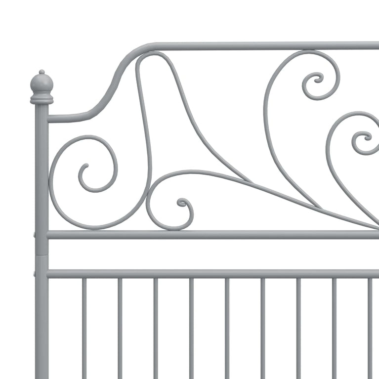 Bedframe metaal grijs 160x200 cm