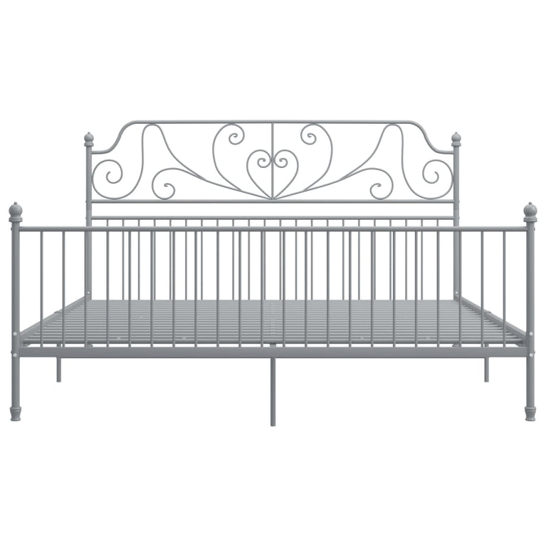 Bedframe metaal grijs 180x200 cm