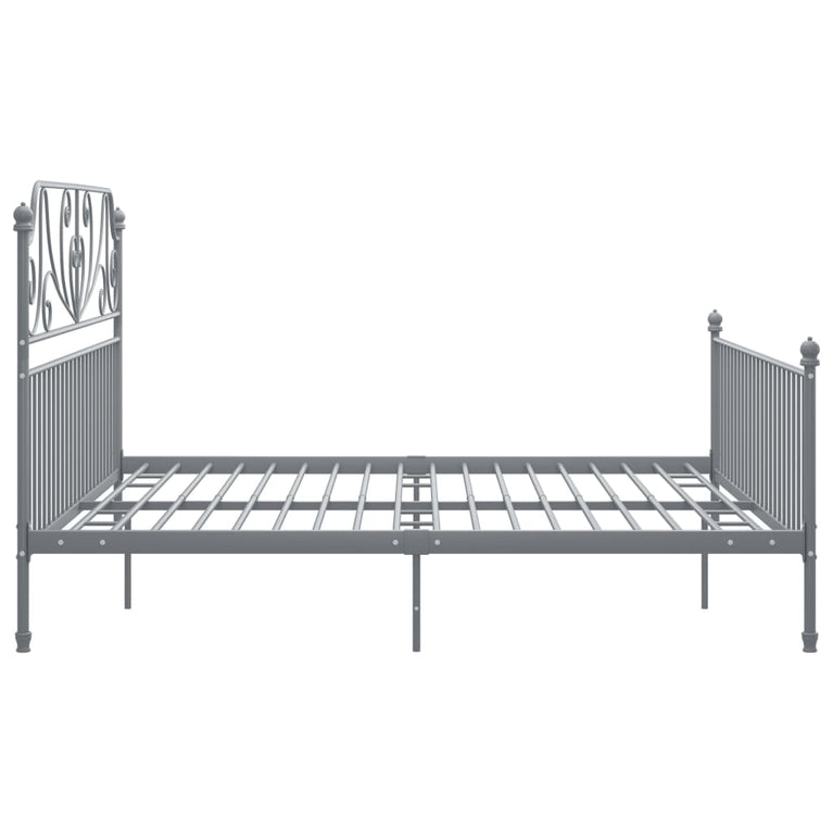 Bedframe metaal grijs 180x200 cm