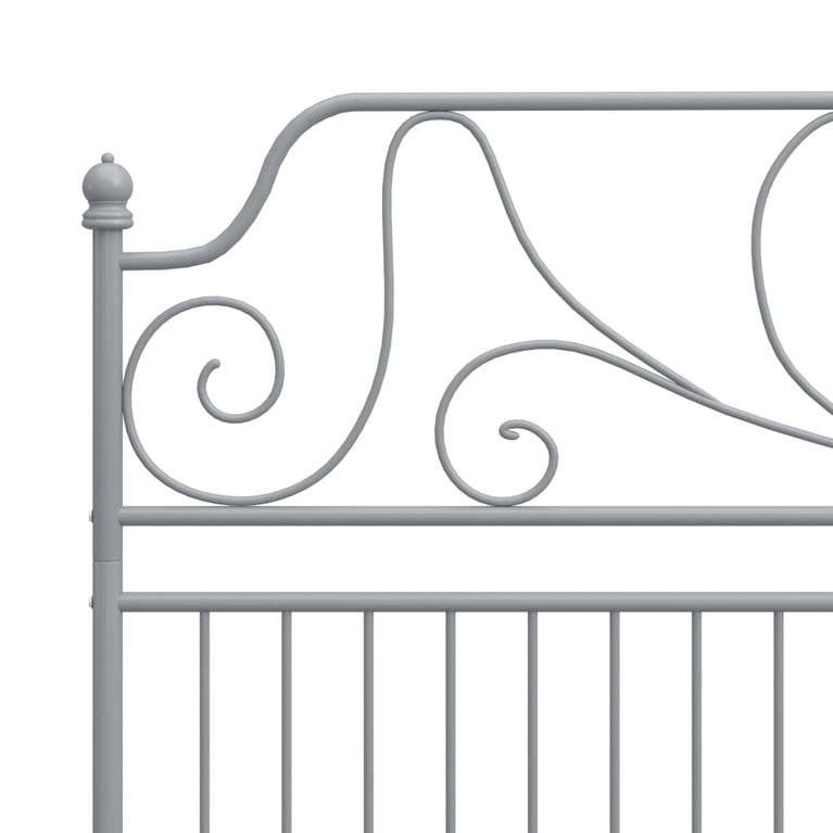 Bedframe metaal grijs 180x200 cm