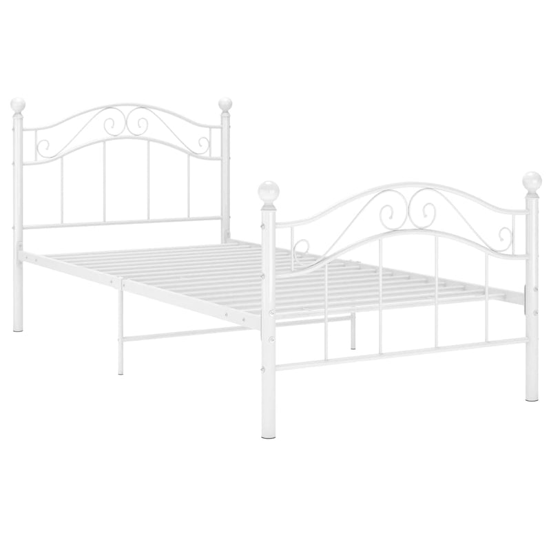 Bedframe metaal wit 90x200 cm
