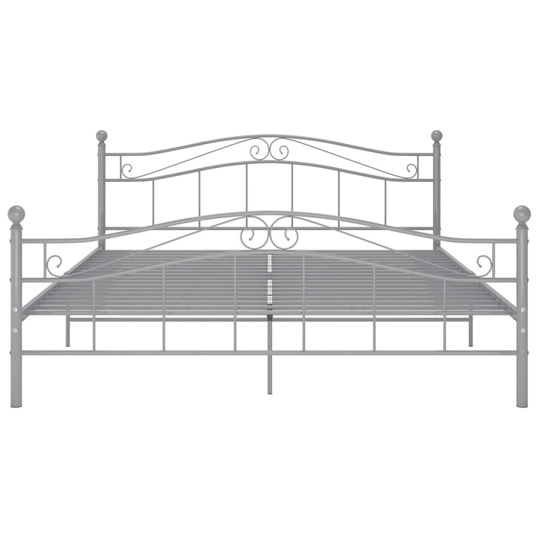 Bedframe metaal grijs 160x200 cm