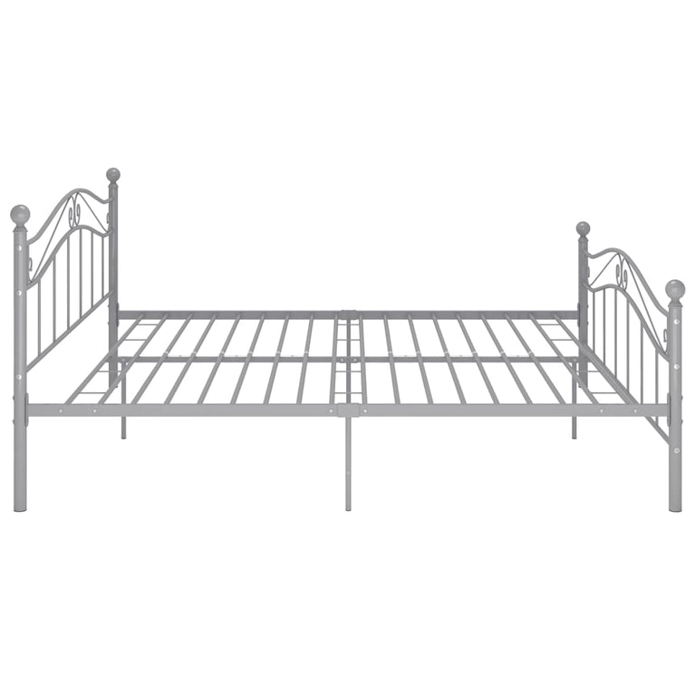 Bedframe metaal grijs 160x200 cm