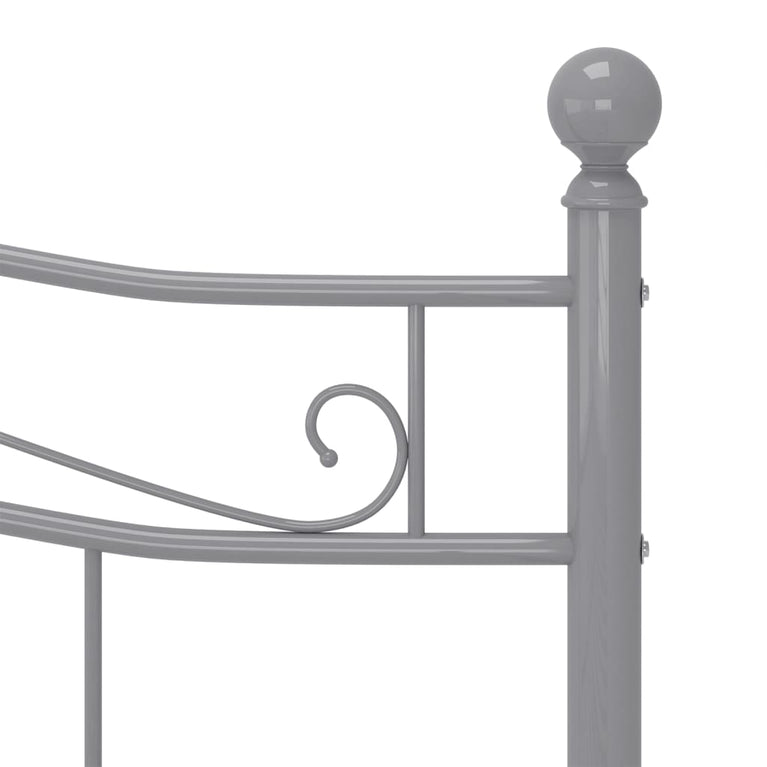 Bedframe metaal grijs 160x200 cm