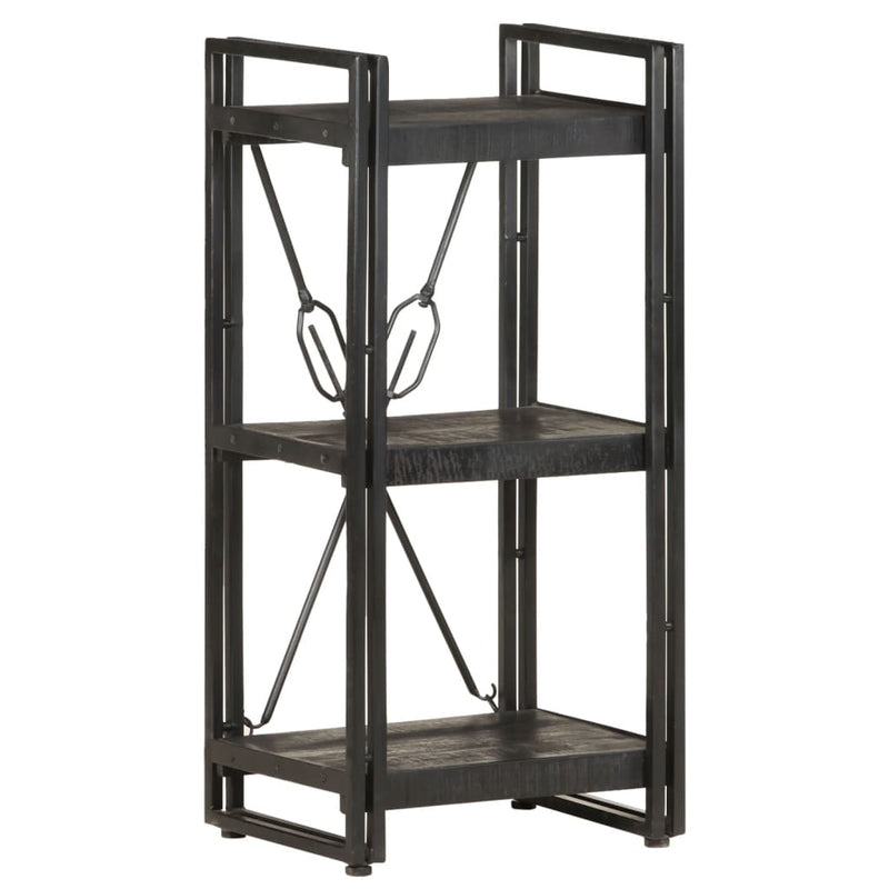 Boekenkast met 3 schappen 40x30x80 cm massief mangohout MeubelReus
