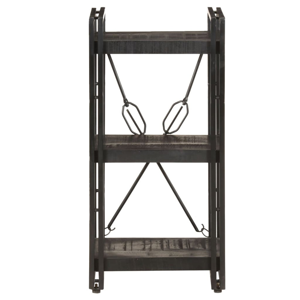 Boekenkast met 3 schappen 40x30x80 cm massief mangohout MeubelReus