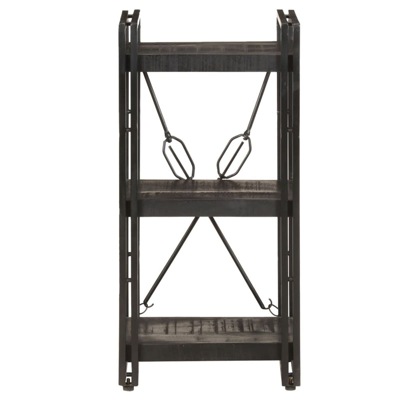 Boekenkast met 3 schappen 40x30x80 cm massief mangohout MeubelReus