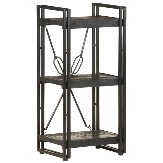Boekenkast met 3 schappen 40x30x80 cm massief mangohout MeubelReus