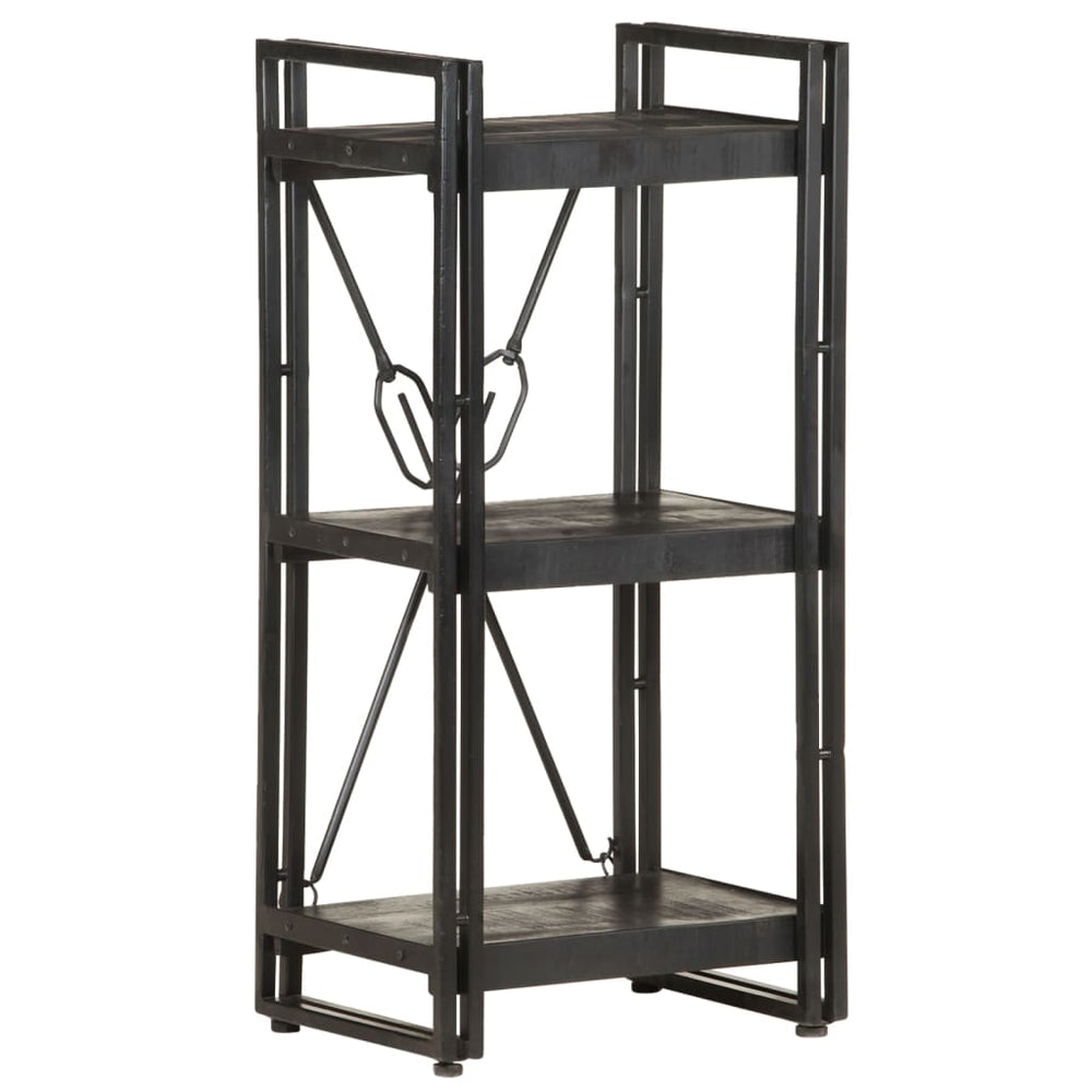 Boekenkast met 3 schappen 40x30x80 cm massief mangohout MeubelReus