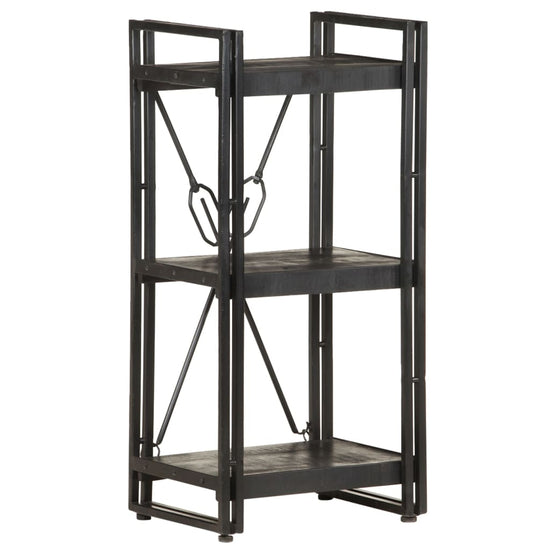 Boekenkast met 3 schappen 40x30x80 cm massief mangohout MeubelReus