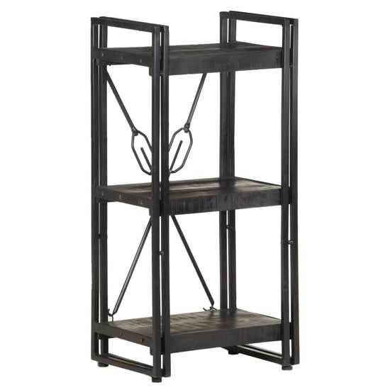 Boekenkast met 3 schappen 40x30x80 cm massief mangohout MeubelReus