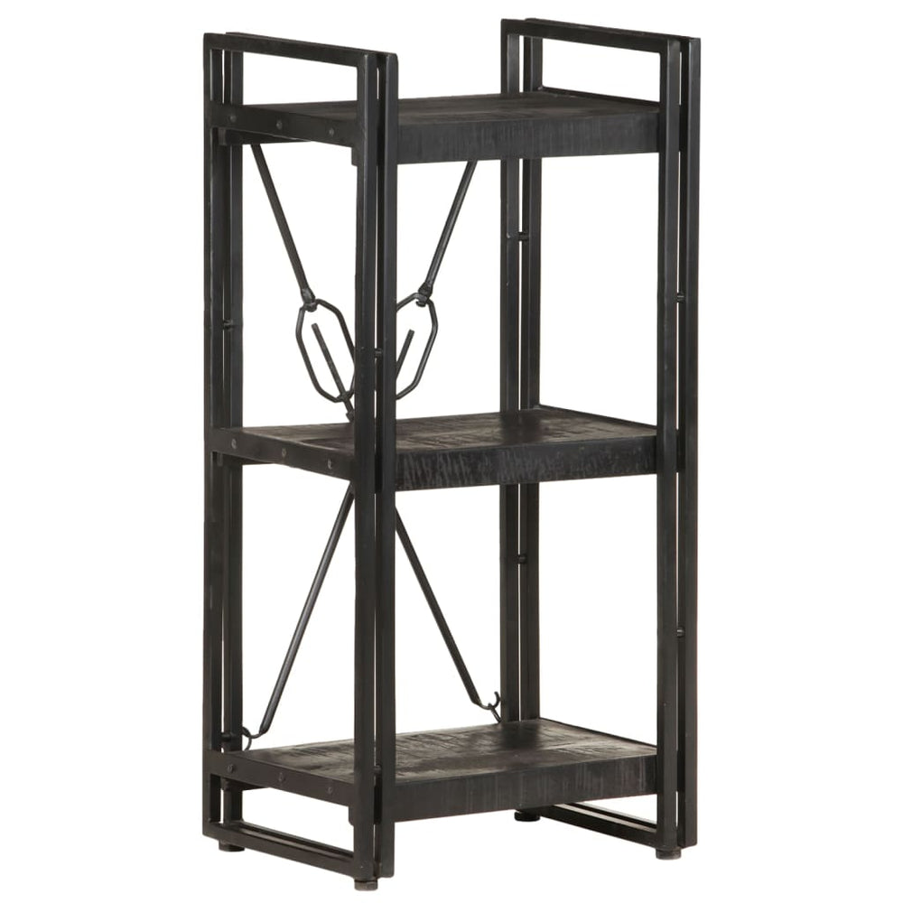 Boekenkast met 3 schappen 40x30x80 cm massief mangohout MeubelReus