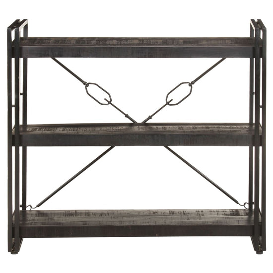 Boekenkast met 3 schappen 90x30x80 cm massief mangohout MeubelReus