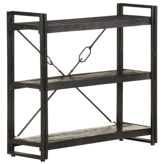 Boekenkast met 3 schappen 90x30x80 cm massief mangohout MeubelReus