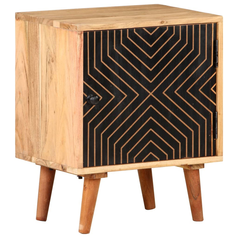 Nachtkastje 40x30x50 cm massief acaciahout MeubelReus