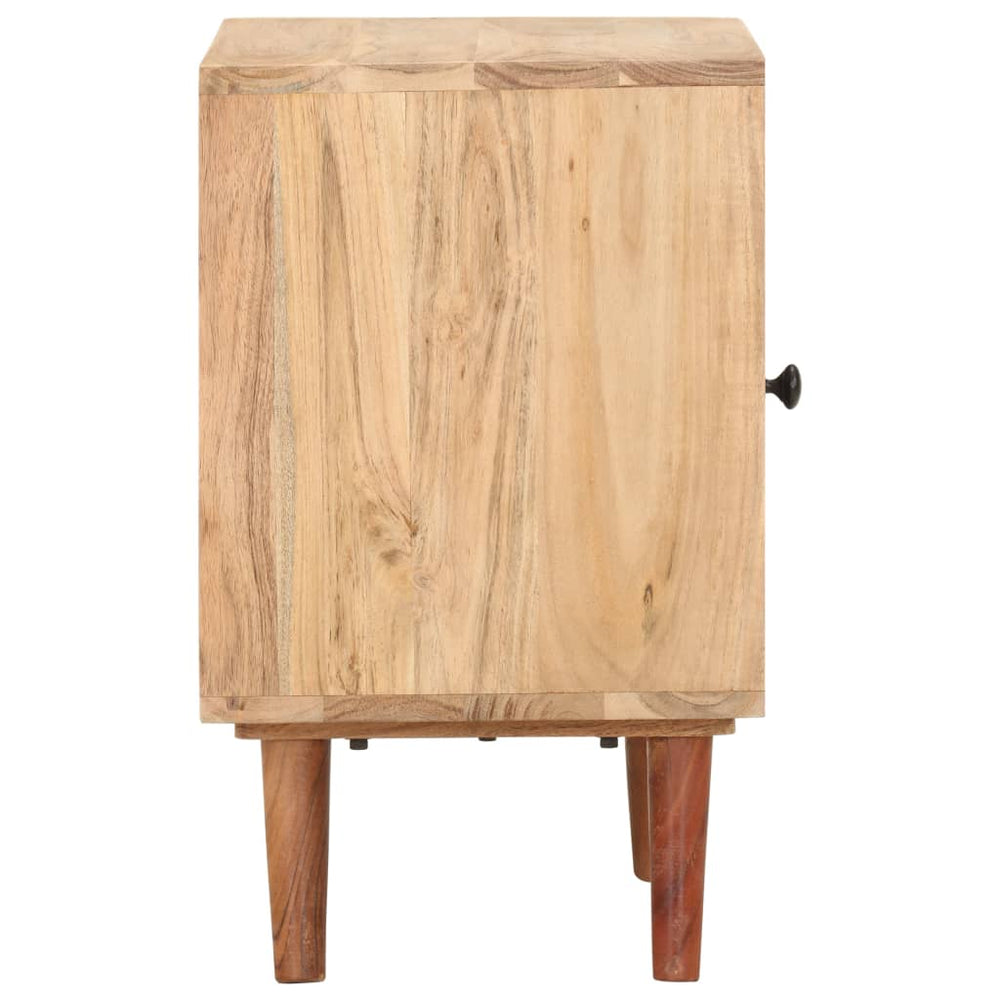Nachtkastje 40x30x50 cm massief acaciahout MeubelReus