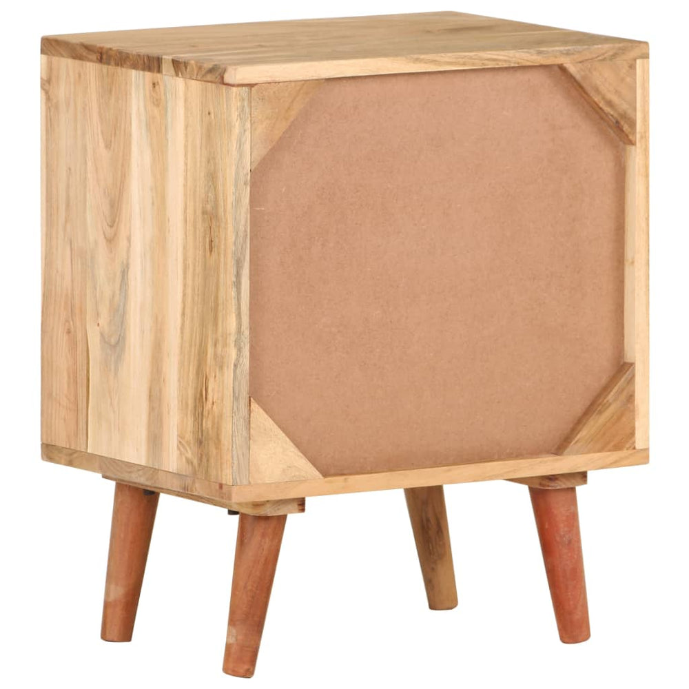 Nachtkastje 40x30x50 cm massief acaciahout MeubelReus