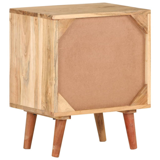 Nachtkastje 40x30x50 cm massief acaciahout MeubelReus