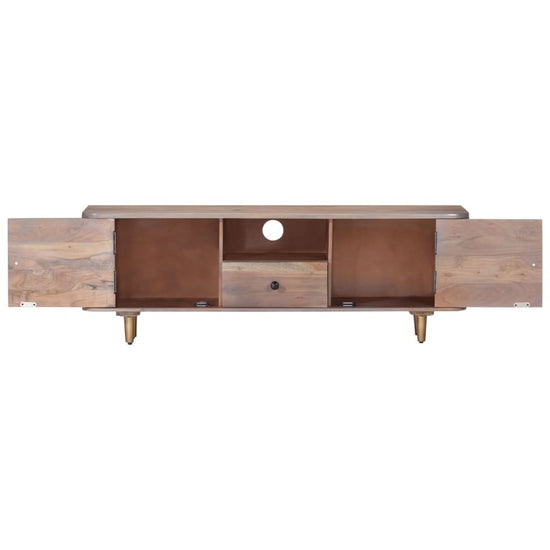 Tv-meubel 118x30x40 cm massief acaciahout MeubelReus