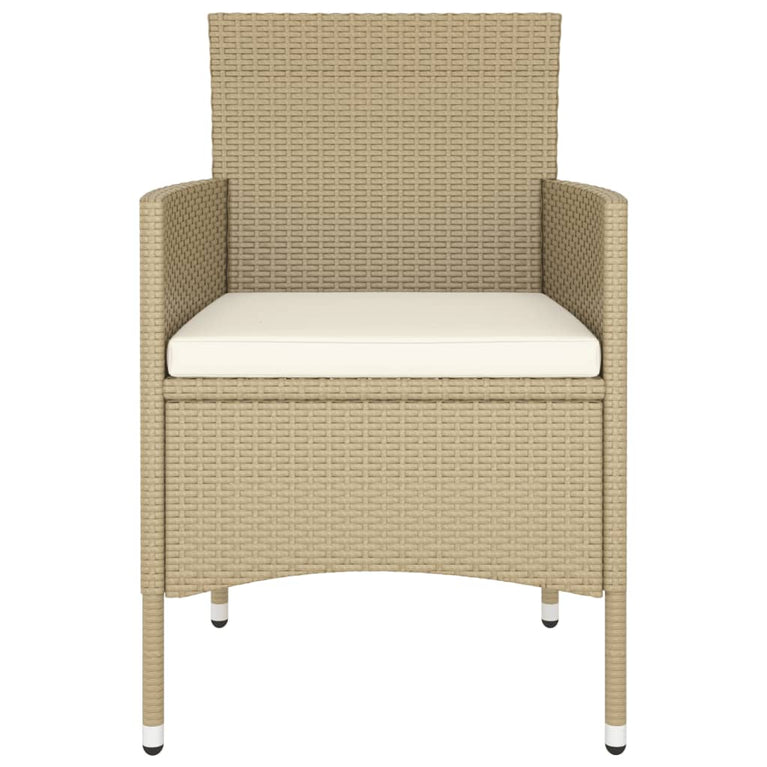 9-delige Tuinset poly rattan beige