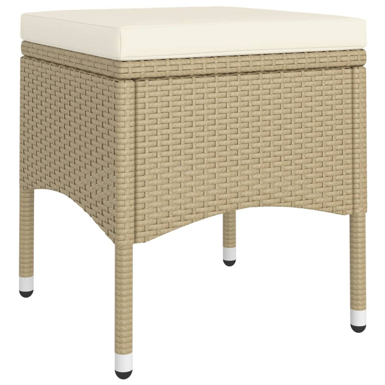 9-delige Tuinset poly rattan beige