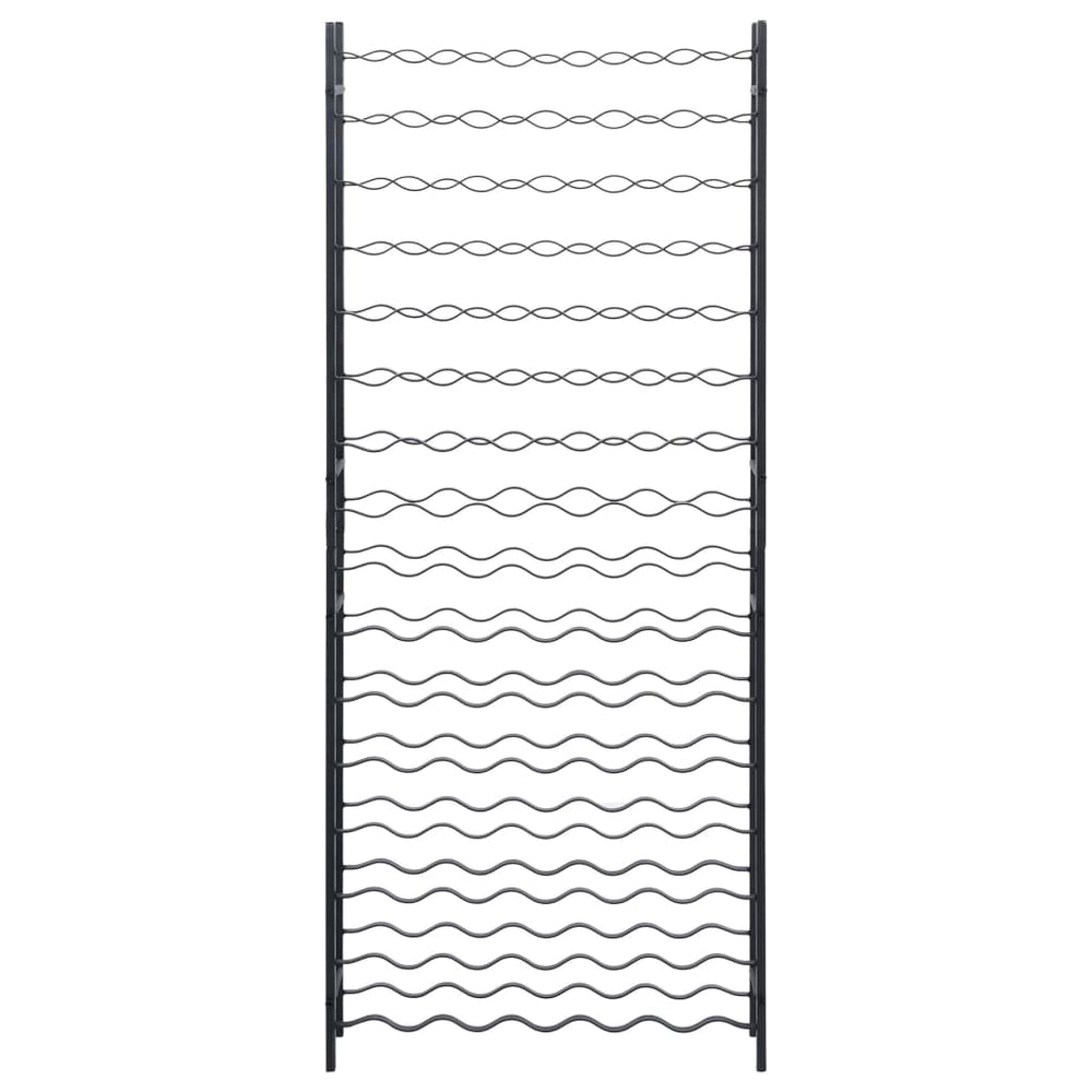 Wijnrek voor 96 flessen ijzer zwart MeubelReus