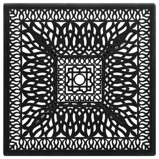 Tuintafel 90x90x73 cm gietaluminium zwart MeubelReus