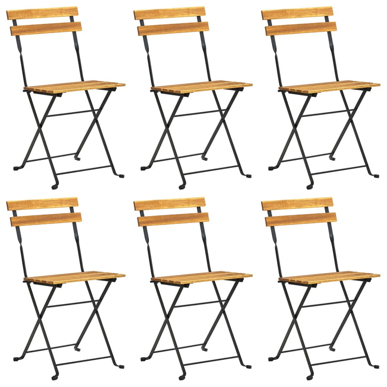 7-delige Tuinset inklapbaar massief acaciahout MeubelReus