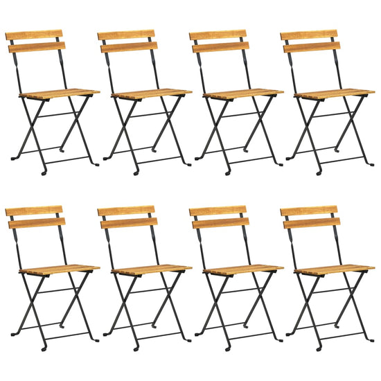 9-delige Tuinset inklapbaar massief acaciahout MeubelReus