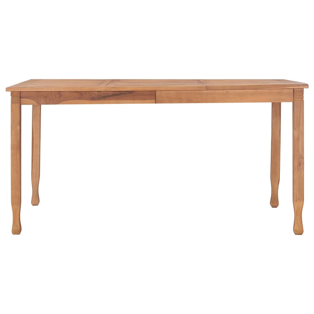 Tuintafel 150x90x75 cm massief teakhout MeubelReus