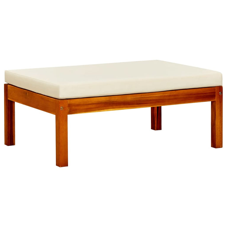 Tuinbank met luifel en voetsteunen massief acaciahout MeubelReus