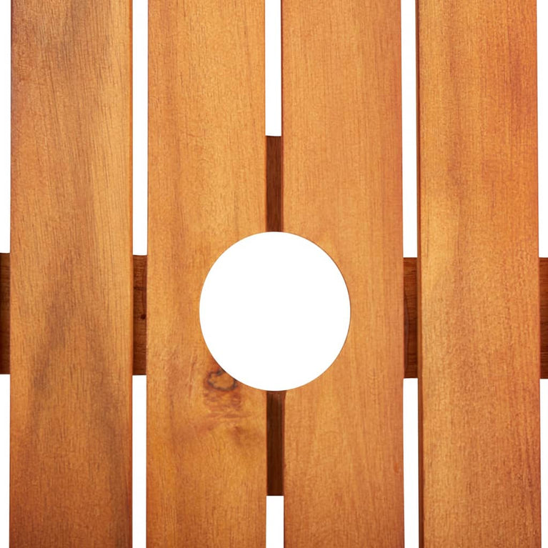 5-delige Tuinset met kussens massief acaciahout MeubelReus