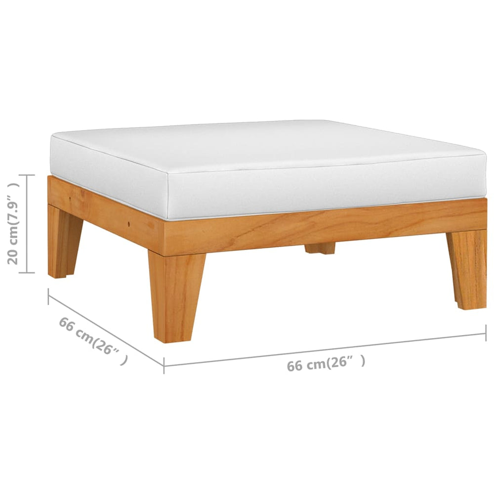 7-delige Loungeset met kussens massief acaciahout MeubelReus