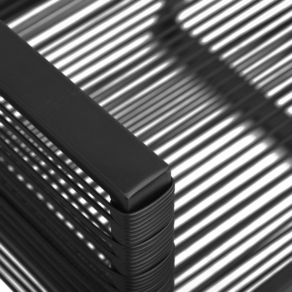 5-delige Tuinset PVC-rattan zwart MeubelReus