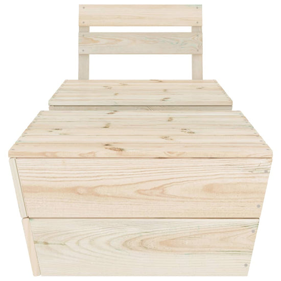 2-delige Loungeset geïmpregneerd vurenhout MeubelReus