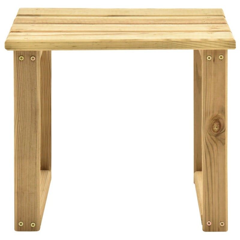 Bijzettafel voor ligbed 30x30x26 cm geïmpregneerd grenenhout MeubelReus