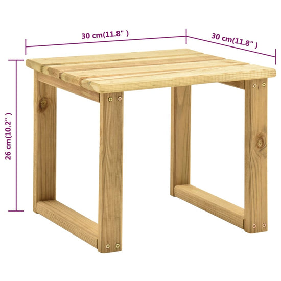 Ligbed met tafel geïmpregneerd grenenhout MeubelReus