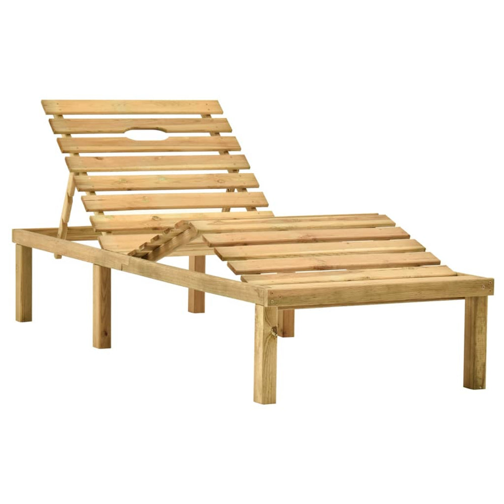 Ligbed met tafel geïmpregneerd grenenhout MeubelReus