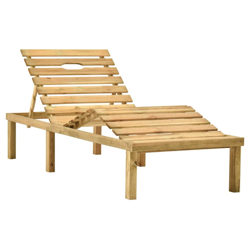 Ligbed met tafel geïmpregneerd grenenhout MeubelReus