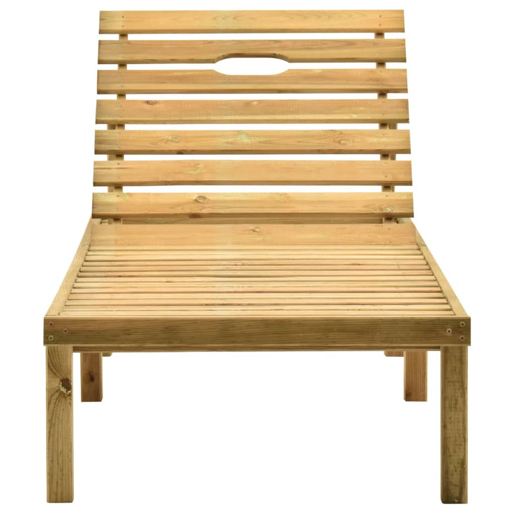 Ligbed met tafel geïmpregneerd grenenhout MeubelReus