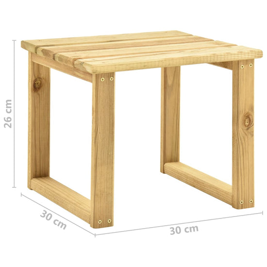 Ligbed met tafel groen geïmpregneerd grenenhout MeubelReus