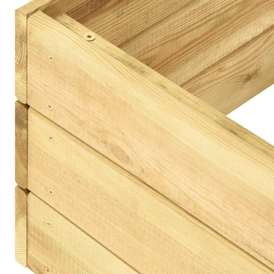 Ligbed met tafel groen geïmpregneerd grenenhout MeubelReus