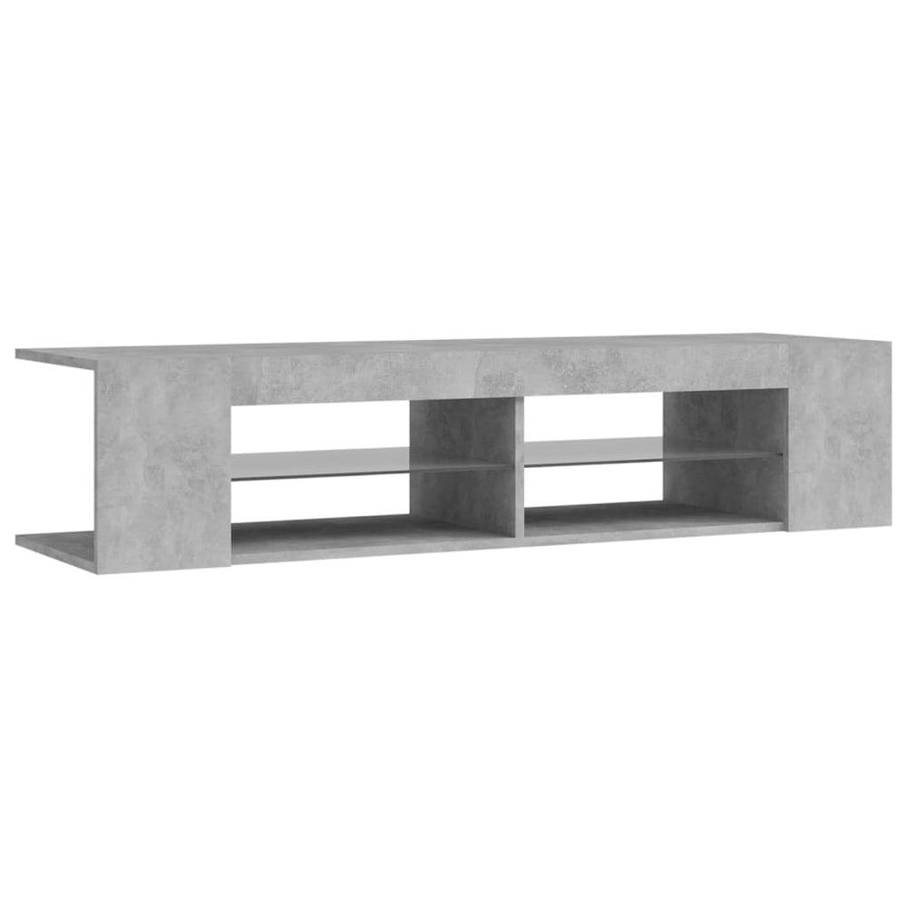 Tv-meubel met LED-verlichting 135x39x30 cm betongrijs MeubelReus