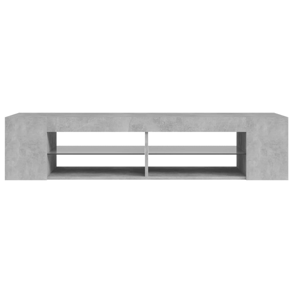 Tv-meubel met LED-verlichting 135x39x30 cm betongrijs MeubelReus