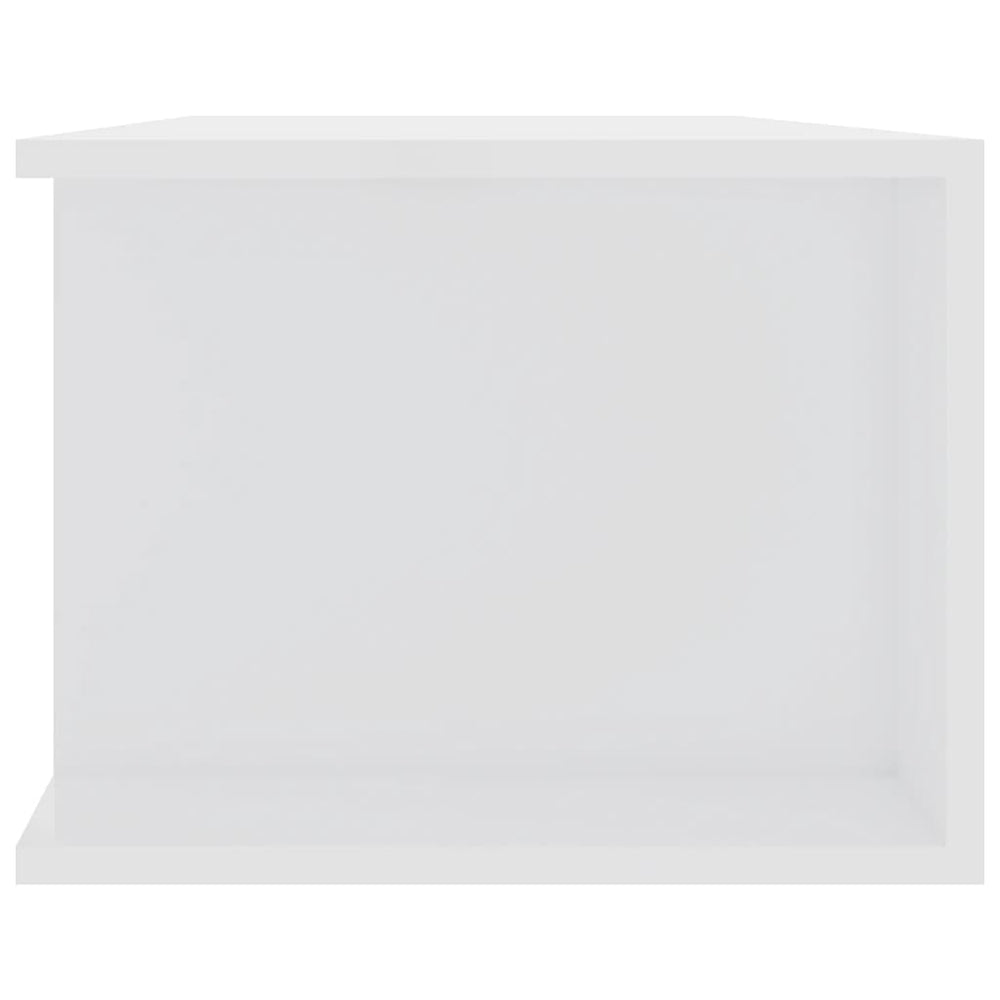 Tv-meubel met LED-verlichting 135x39x30 cm hoogglans wit MeubelReus