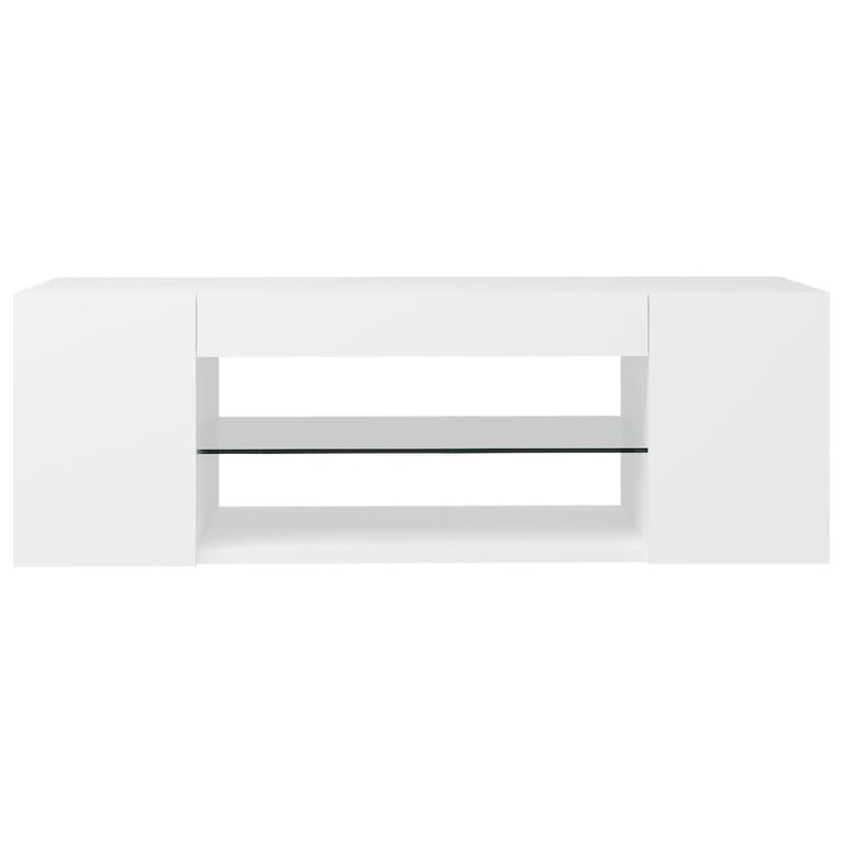 Tv-meubel met LED-verlichting 90x39x30 cm wit MeubelReus