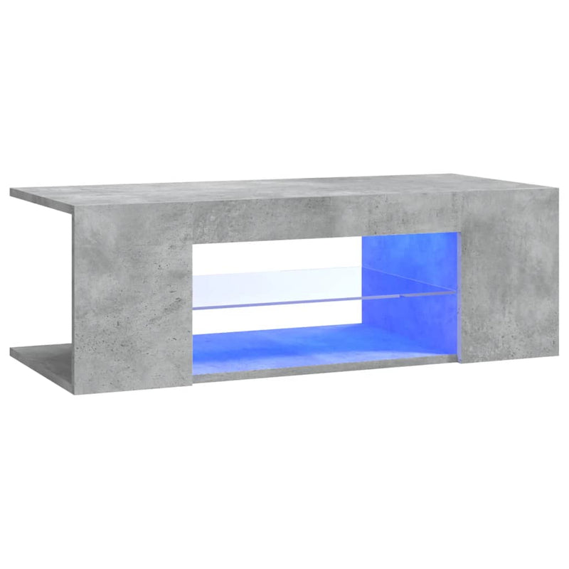Tv-meubel met LED-verlichting 90x39x30 cm betongrijs MeubelReus