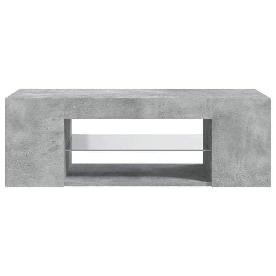 Tv-meubel met LED-verlichting 90x39x30 cm betongrijs MeubelReus
